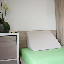 Carica l'immagine nel visualizzatore di Gallery, Salosan Cuscino a Cuneo, Schienale per Letto, Divano, TV e Tablet Relax Cuscino, Leggere issen, Dimensioni 60 cm x 50 cm Altezza 30 cm Bianco