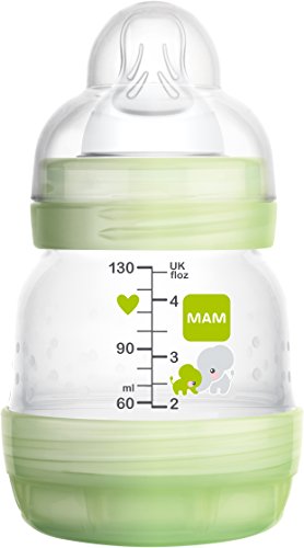 Mam FB0901M - Biberon autosterilizzante e anticoliche da 130 ml, Verde - Ilgrandebazar