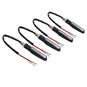 Proster MY214, Indicatori di direzione a LED, impermeabili, DC 12V, Nero, 4...