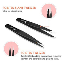 Carica l&#39;immagine nel visualizzatore di Gallery, Pinzette per Sopracciglia, Nivlan 4 Pcs Pinzetta Sopracciglia Professionale...