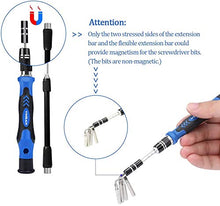 Carica l'immagine nel visualizzatore di Gallery, YINSAN 120 in 1 Set Cacciaviti Precisione Magnetici Professionali, Kit Blu