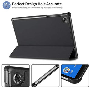 ELTD Custodia Cover per Lenovo Tab M10 FHD Plus (2nd Gen) 10.3 inch, SZ-Nero