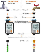 Carica l&#39;immagine nel visualizzatore di Gallery, CROSOFMI Irrigatore Giardino Timer per Irrigazione Batteria Automatica...