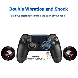 Zcity PS4 Controller, Wireless Gamepad Controller Dualshock Bluetooth Black