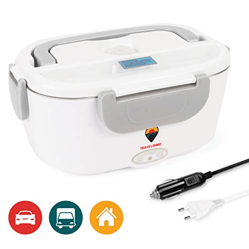 TRAVELISIMO Scaldavivande Elettrico 2 in 1 per Auto/Camion e Ufficio 220V &... - Ilgrandebazar