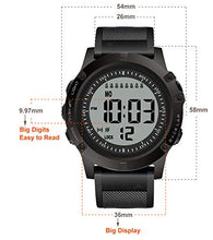 Carica l'immagine nel visualizzatore di Gallery, TICCI, orologio da uomo con 8 sveglie vibranti per meditazione, Black Strap - Ilgrandebazar