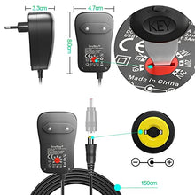 Carica l&#39;immagine nel visualizzatore di Gallery, SoulBay 6V - 24V 41W Alimentatore Switching Universale per Caricabatterie CA/CC con punte CC da 11 pezzi, contiene spina USB-C per Elettronica Domestica e Strisce LED - 2000 mA max