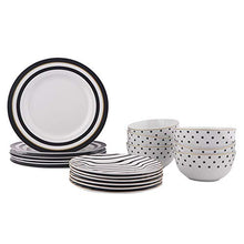 Carica l&#39;immagine nel visualizzatore di Gallery, AmazonBasics - Servizio di piatti per 6 persone, 18 Eleganza Contemporanea - Ilgrandebazar