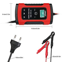 Carica l&#39;immagine nel visualizzatore di Gallery, URAQT Caricabatteria Moto,12V 6A Multi Proictezioni Caricatore Rosso - Ilgrandebazar