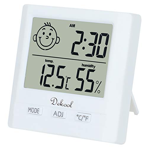 Dekool Igrometro Termometro Digitale, Monitor Umidità da Interno, –