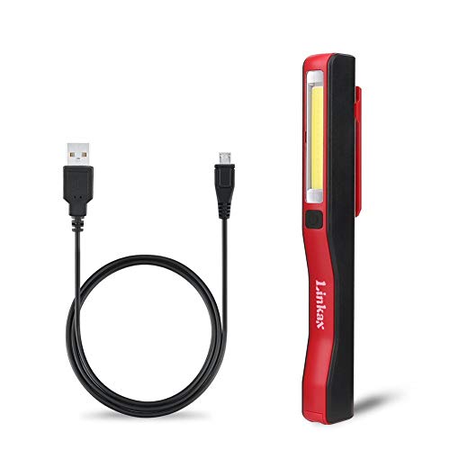 Linkax Lampada da lavoro Ricaricabile Lampade di ispezione Torcia LED COB... - Ilgrandebazar