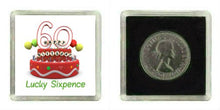 Carica l&#39;immagine nel visualizzatore di Gallery, 60TH Birthday Lucky Sixpence Gift, Great Good Luck idea regalo per uomo o... - Ilgrandebazar