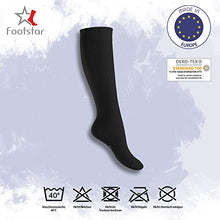 Carica l'immagine nel visualizzatore di Gallery, Footstar - 5 paia di calze al ginocchio EVERYDAY! Disponibile 35 / 38, Nero - Ilgrandebazar