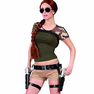 Amakando Custodia Revolver Lara Croft Doppia Fondina Cintura per nero - Ilgrandebazar