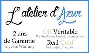 L'Atelier d'Azur - Orecchini a forma di orsetto, in vero oro giallo, da... - Ilgrandebazar