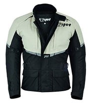 Carica l'immagine nel visualizzatore di Gallery, Jet Giacca da moto uomo in tessuto impermeabile 2XL (44" - 46"), Argento.