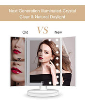 Carica l&#39;immagine nel visualizzatore di Gallery, HAMSWAN Specchio Trucco, Ingranditore da Trucco con 21 Bianco 21LEDs - Ilgrandebazar