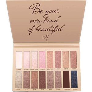 Palette Ombretti Trucchi Make Up Occhi - 16 Colori Nudo Satinati Nude Exposed - Ilgrandebazar