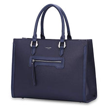 Carica l&#39;immagine nel visualizzatore di Gallery, David Jones - Borsa a Mano Donna Lavoro Grande Capacità - Tote Shopper Blu