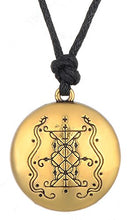 Carica l'immagine nel visualizzatore di Gallery, Vintage Gotico Papa Damballah Loa Veve Ciondolo Vodoun Lwa Wicca gold tone - Ilgrandebazar