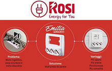 Carica l&#39;immagine nel visualizzatore di Gallery, Multipresa parete EMILIA SMART 3 prese schuko, bianco - Ilgrandebazar