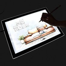 Carica l&#39;immagine nel visualizzatore di Gallery, NXDRS LED Tavoletta Luminosa per Disegno, A4 Ultra Sottile Lavagna Nero - Ilgrandebazar