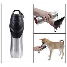Carica l'immagine nel visualizzatore di Gallery, Speedy Bottiglia dell’acqua con ciotola, portatile, da viaggio, per animali...