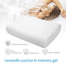 Carica l&#39;immagine nel visualizzatore di Gallery, Levesolls Cuscino Cervicale Memory con Altezza Regolabile, Cervicale... - Ilgrandebazar