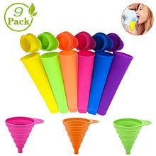 Carica l'immagine nel visualizzatore di Gallery, Set di 6 Stampi Ghiaccio in Silicone e 3 Imbuto Pieghevole,Stampi Per...