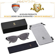 Carica l&#39;immagine nel visualizzatore di Gallery, SOJOS Occhiali di Protezione da Sole C2 Nero Telaio/Grigio Lente - Ilgrandebazar