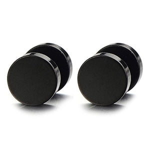 10MM Aperto Nero Cerchio Orecchini Da Uomo Donna, Finto Dilatatore Fake Plug H 677403 10MM Aperto Nero Cerchio Orecchini Da Uomo Donna, Finto Dilatatore Fake Plug H 677403