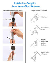 Carica l&#39;immagine nel visualizzatore di Gallery, AOKKR Soffione Doccia Alta Pressione, con Flessibile e supporto doccia - Ilgrandebazar