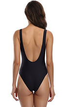 Carica l'immagine nel visualizzatore di Gallery, SHEKINI Donne Un Pezzo Bikini Donna High Cut Costume Intero Mare e S, Nero - Ilgrandebazar