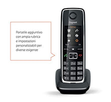 Carica l&#39;immagine nel visualizzatore di Gallery, Gigaset C560 Duo - Due Telefoni Cordless per chiamate tra interni, Nero - Ilgrandebazar