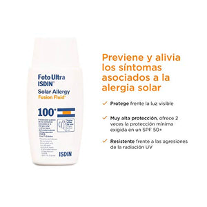Isdin Foto Ultra Solar Allergy Fusion Fluid SPF 100+| Crema Solare...