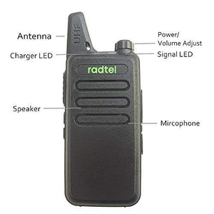 radtel rt-10 Walkie Talkie ricaricabile UHF 16 canali Scansione... - Ilgrandebazar