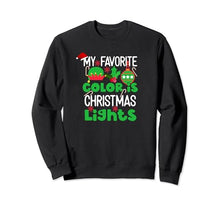 Carica l'immagine nel visualizzatore di Gallery, Il mio colore preferito sono le luci di Natale Felpa