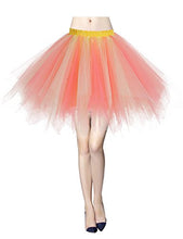 Carica l'immagine nel visualizzatore di Gallery, Gardenwed Annata 1950s Donna Sottogonne al Ginocchio Retro L, Yellow Coral