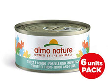 Carica l'immagine nel visualizzatore di Gallery, Almo Nature Megapack Trota &amp; Tonno - Cibo umido naturale per gatti adulti (6... - Ilgrandebazar