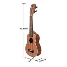 Carica l&#39;immagine nel visualizzatore di Gallery, Hricane Ukulele Soprano Professionale Opaco Kit con Busta