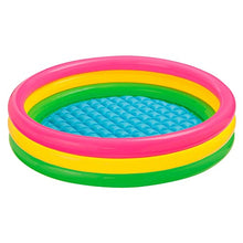 Carica l'immagine nel visualizzatore di Gallery, Intex-156162 Piscina 3 Anelli, Colore Verde/Giallo/Fucsia, 114 x 25 cm, 57412