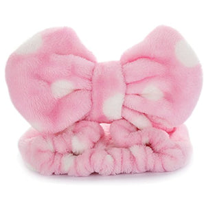 Hairizone - Set di 2 fasce elastiche per capelli con fiocco, Pink/Roseo - Ilgrandebazar