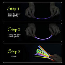 Carica l&#39;immagine nel visualizzatore di Gallery, Vicloon Luminose per Party, 100 Pezzi Braccialetti Luminosi con Glow2