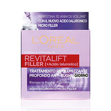 Carica l'immagine nel visualizzatore di Gallery, L'Oréal Paris Crema Viso Giorno Revitalift Filler, Azione Antirughe Rivolumizzante con Acido Ialuronico Concentrato, 50 ml
