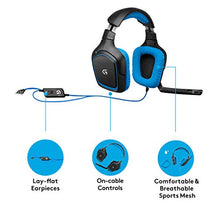 Carica l&#39;immagine nel visualizzatore di Gallery, Logitech G430 Cuffie da Gioco con 7.1 Dolby Surround Sound, Nero/Blu
