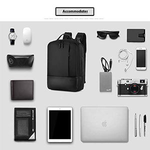 Gimars Upgrade Design 3 in 1 Zaino Messenger Bag per Computer Portatile Nero