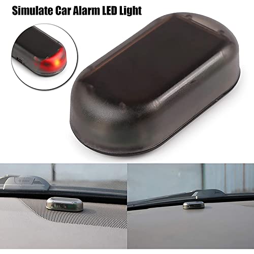 Finto Allarme Auto Solare Con LED Lampeggiante Rosso E Blu - Antifurto Simulato, Con Profumatore USB E Fragranza Colonia, 2 Pezzi - 4