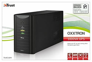 Trust Oxxtron UPS Gruppo di Continuità 1000VA, Nero