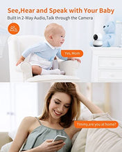 Carica l'immagine nel visualizzatore di Gallery, Telecamera Wi-Fi Interno per Famiglia/Animale, Baby Monitor con Tracciamento del Movimento/Visione Notturna HD/Crittografia Intelligente