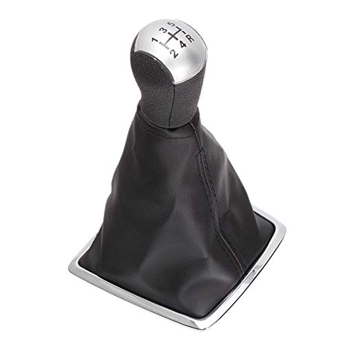 AAlamor 5 Speed Gear Shift Manopola Stick Leva Cover per Argento